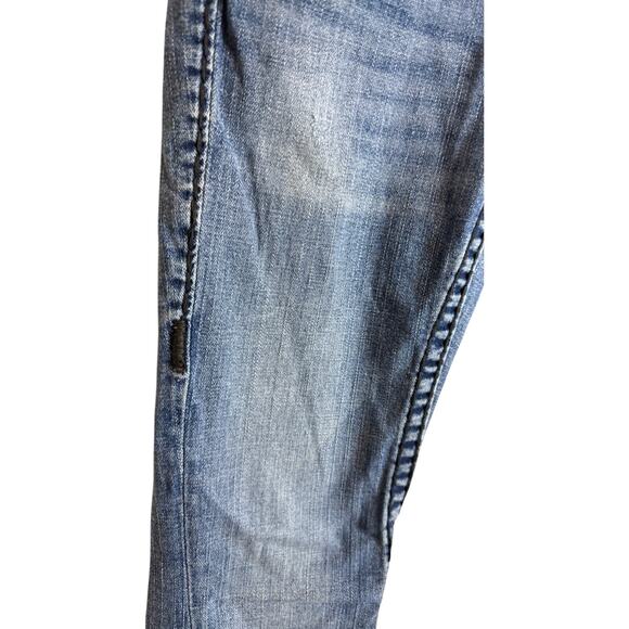 True Religion Joey Super T Flare Jeans Womens Size 25 USA Made Low Rise Bootcut - Picture 5 of 12